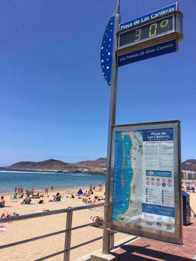 Apartamento Primera Linea Playa De Las Canteras ลาสปัลมาส เด กรานคานาเรีย ภายนอก รูปภาพ